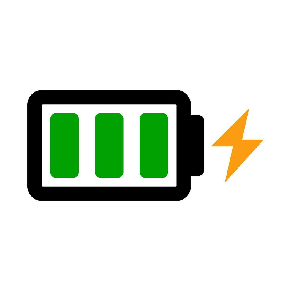 Simple charging battery icon. Vector. vector
