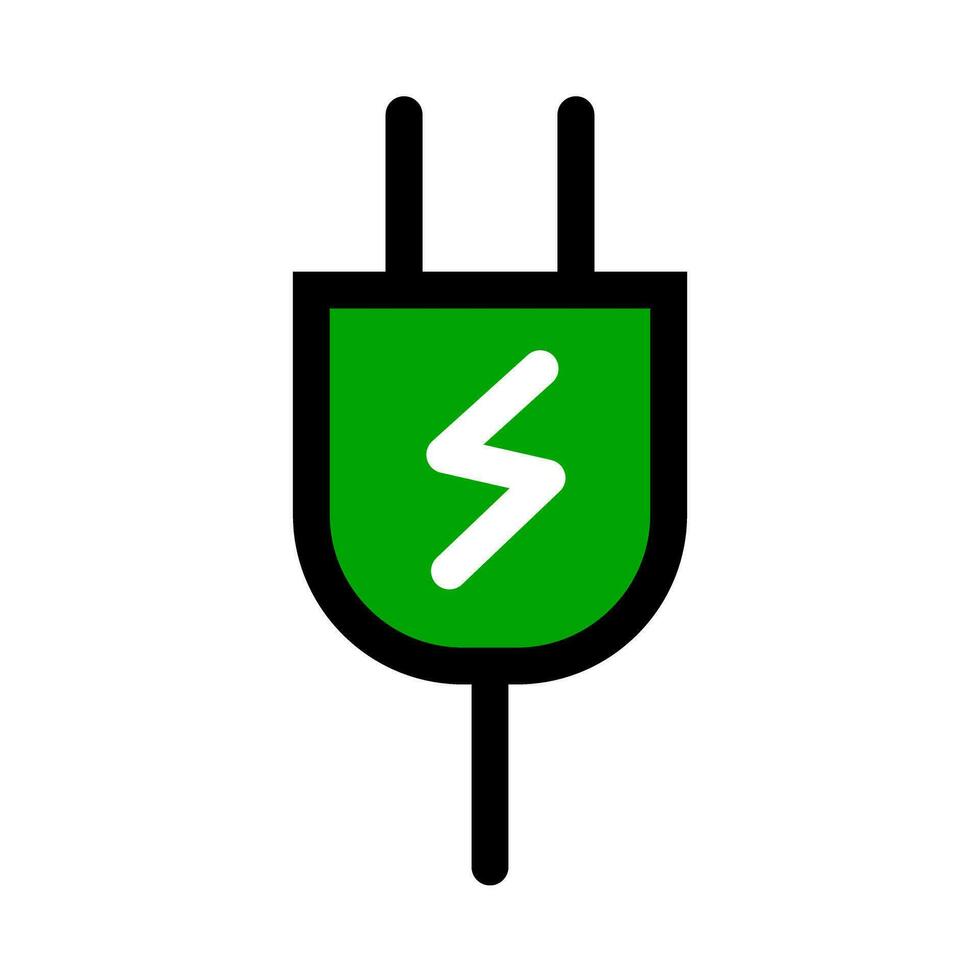 Outlet icon during charging. Plug icon during charging. Vector. vector