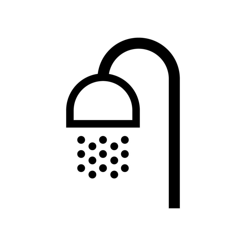 Shower icon. Falling water particles. Vector. vector