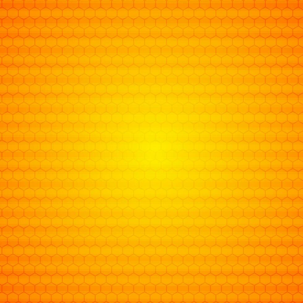 Orange abstract hexagonal texture background vector