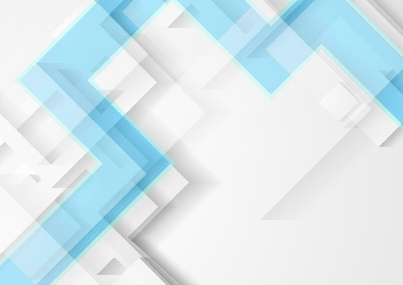 Abstract light grey and blue technology geometric background vector