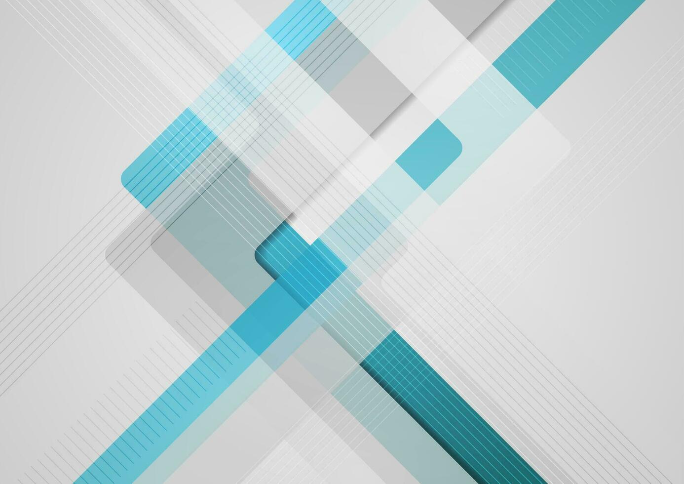 Blue grey geometric abstract tech vector background