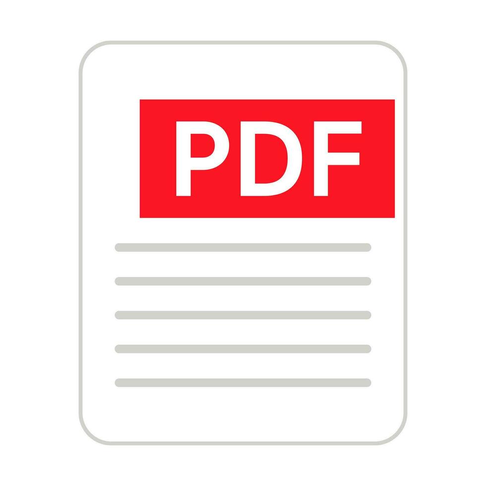 pdf archivo formato icono. vector. vector