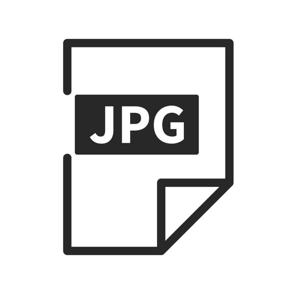 Simple JPG file icon. JPEG data. Vector. vector