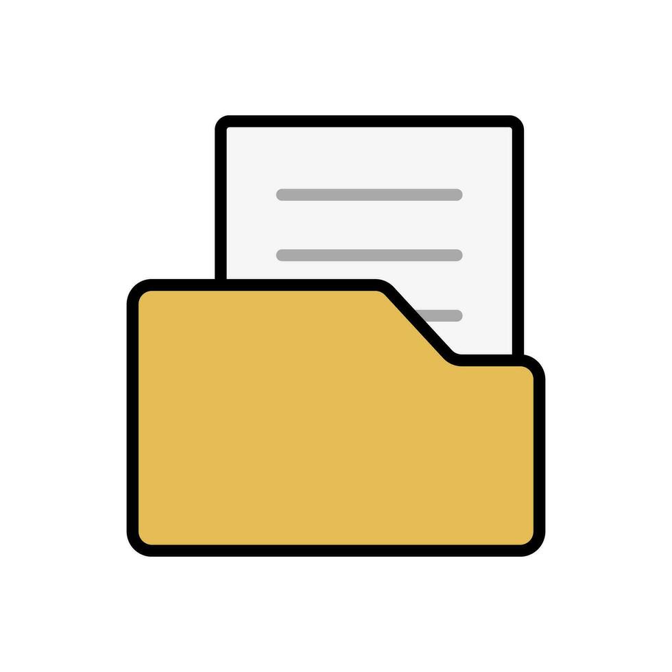 Folder and document icons. Vectors. 26530817 Vector Art at Vecteezy
