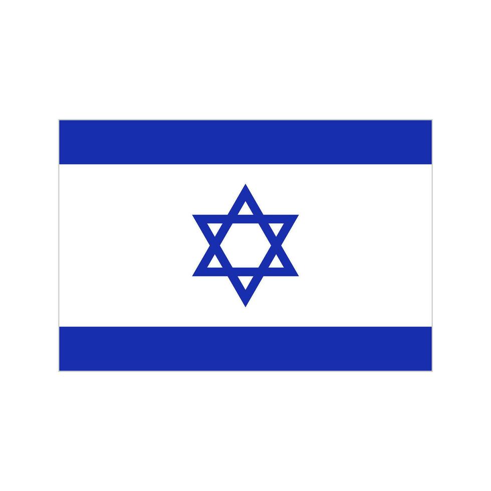 Israeli flag. National Flag of Israel. Vector. vector