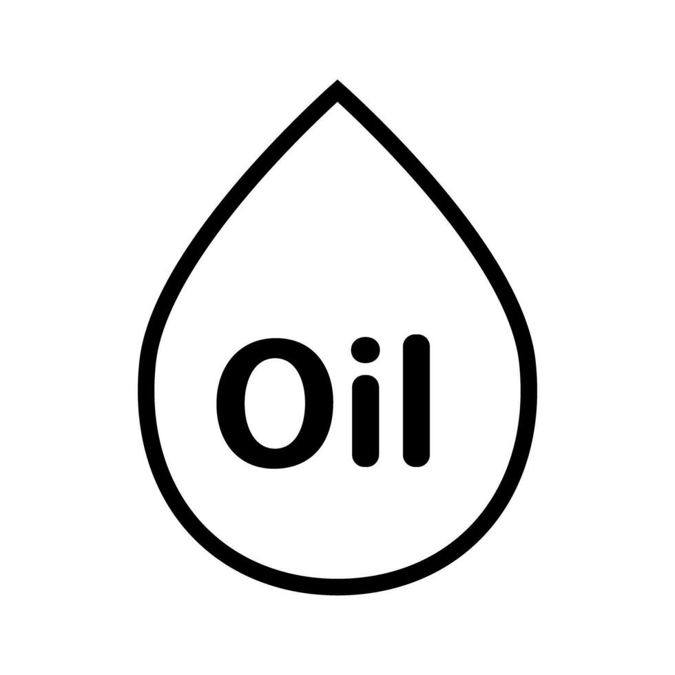 sencillo petróleo icono. energía. vector. vector
