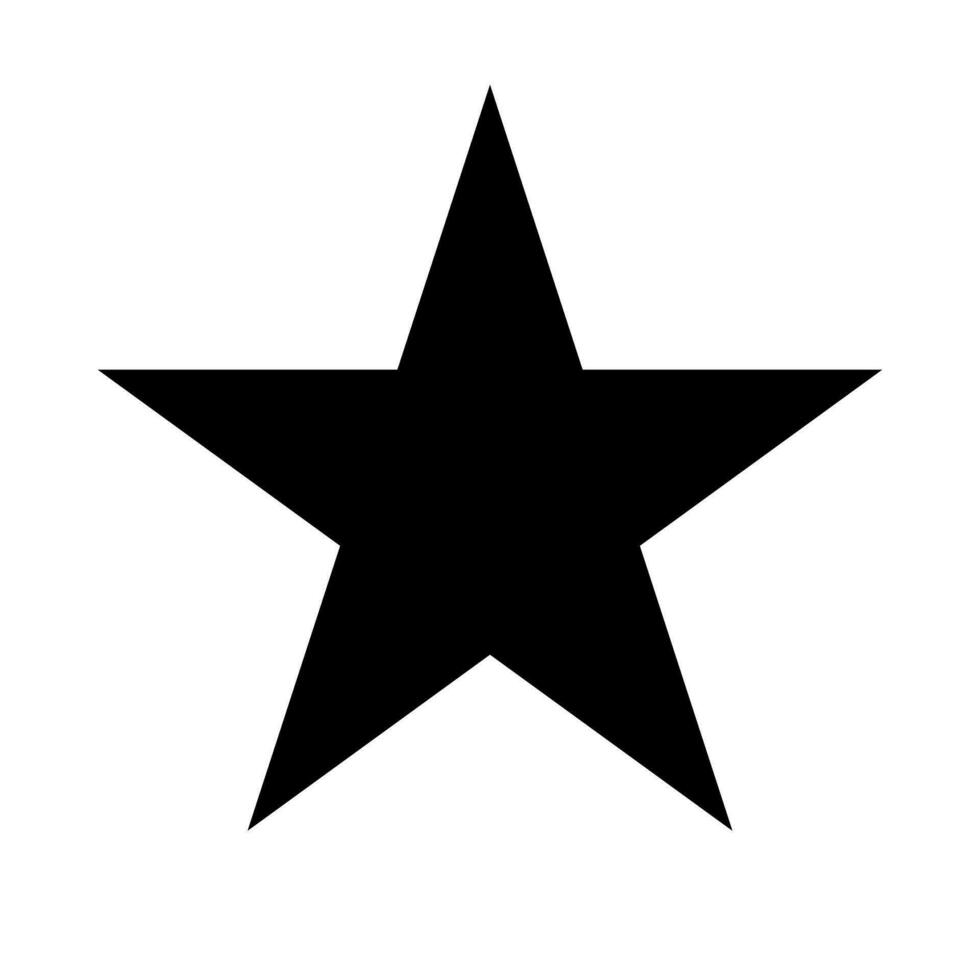 estrella silueta icono. favorito icono. vector. vector