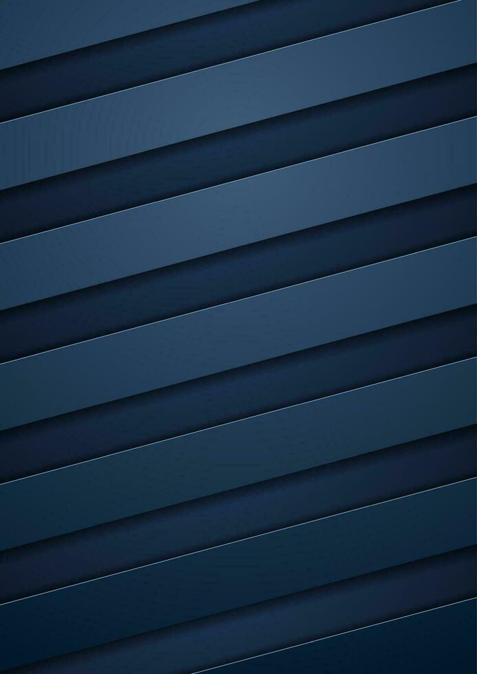 Abstract blue tech corporate stripes background vector