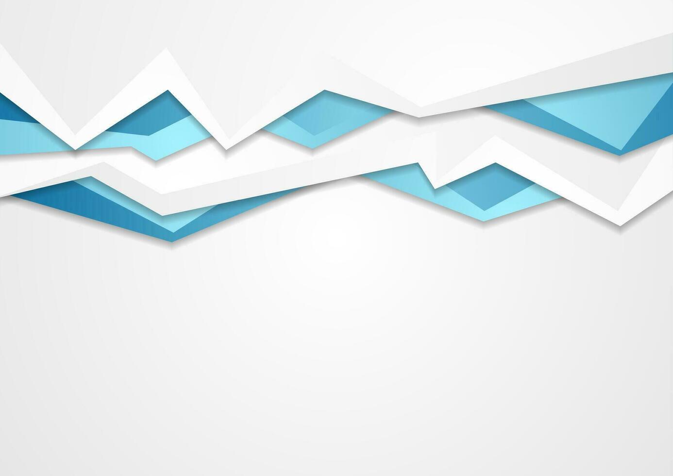 Blue and grey tech abstract corporate background vector