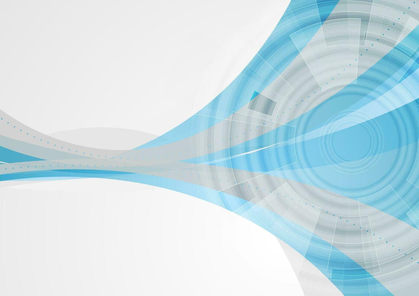 Tech abstract corporate wavy background vector