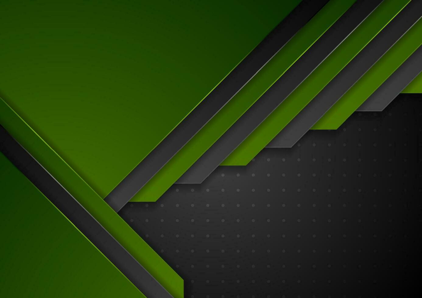 Green and black abstract material corporate background vector
