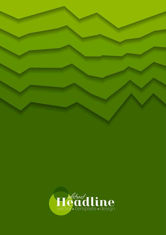 Abstract green gradient tech corporate background vector