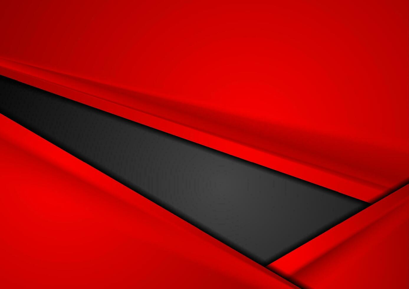 Red and black tech corporate contrast background vector