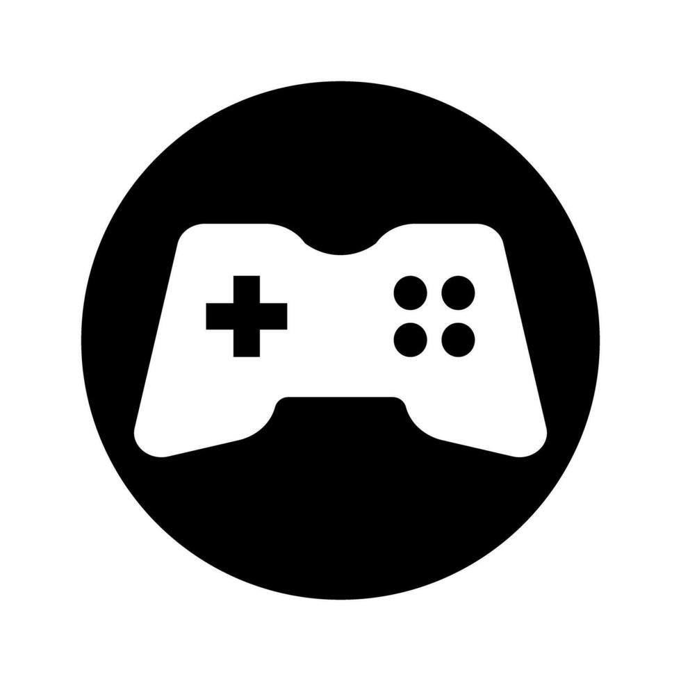 Round game controller button. Gamepad icon. Vector. vector