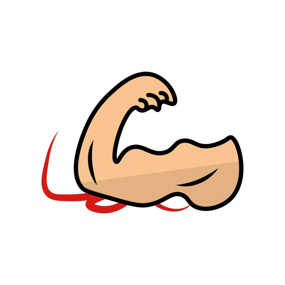 Cool muscle icon. Biceps. Vector. vector