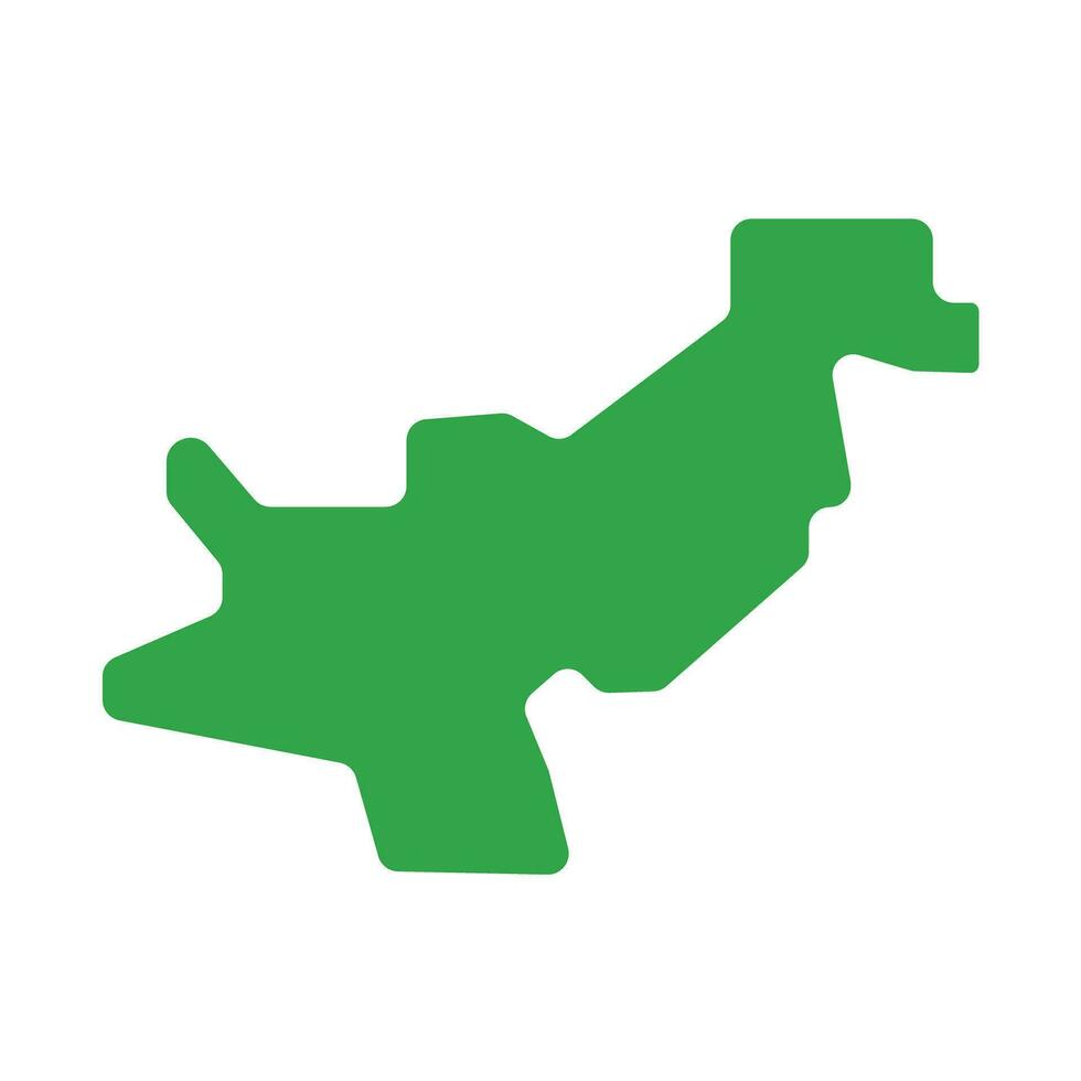 Simple Pakistan map icon. Vector. vector