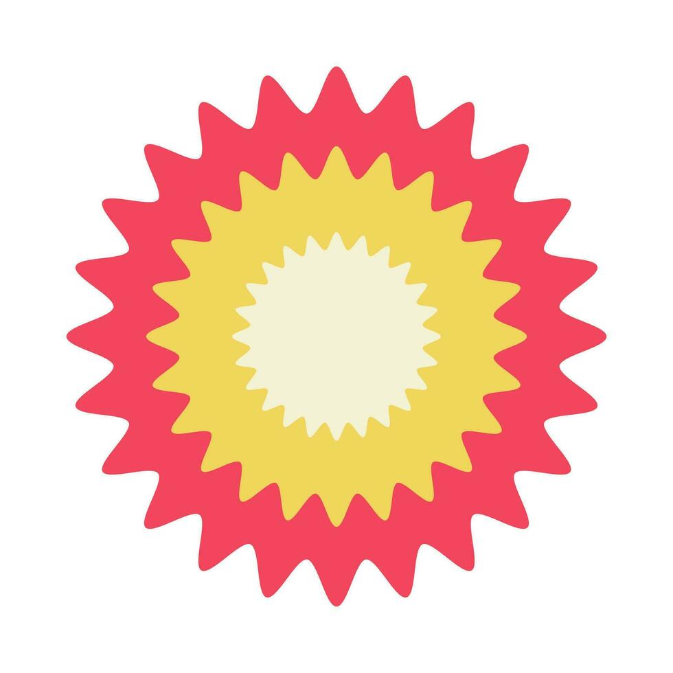 Pop emphasized explosive icon. Vector. vector