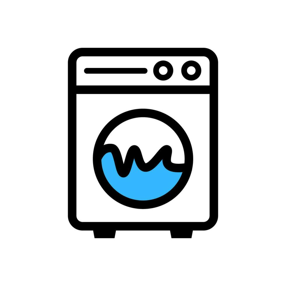 Laundry machine icon. Laundromat. Vector. vector