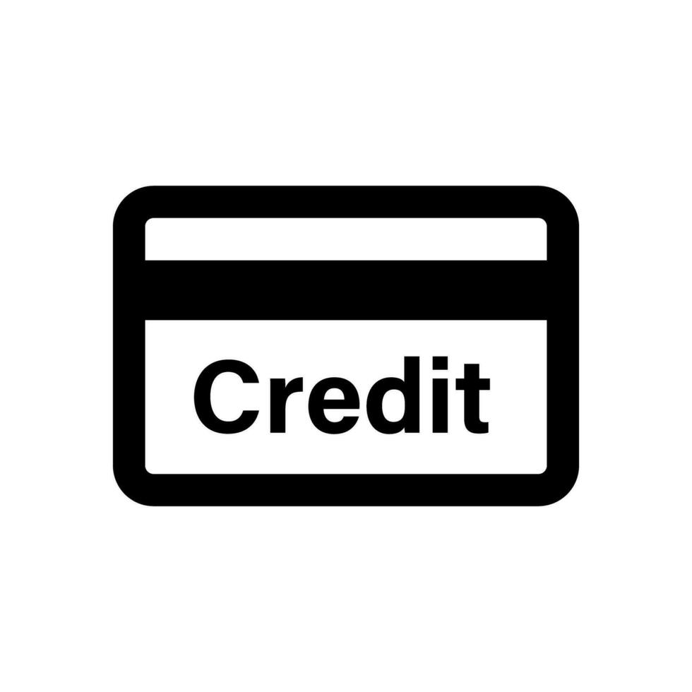 crédito tarjeta icono. tarjeta préstamo. vector. vector