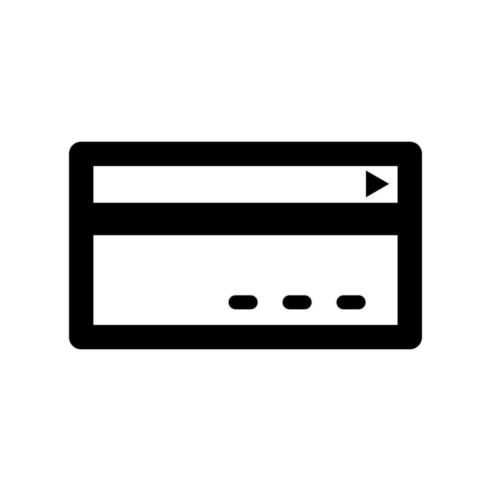Credit card icon. Debit card. Electronic payment. Vector. vector
