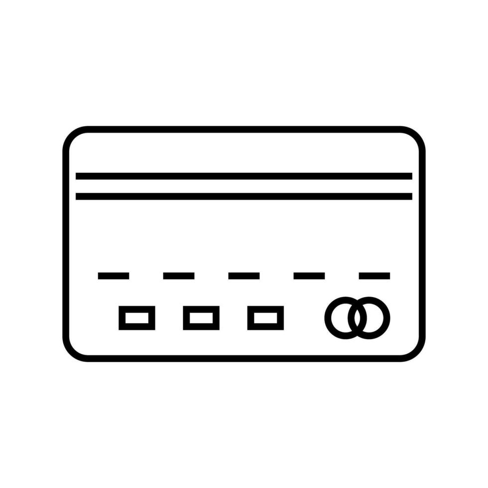 Simple credit card icon. Debit card. Vector. vector