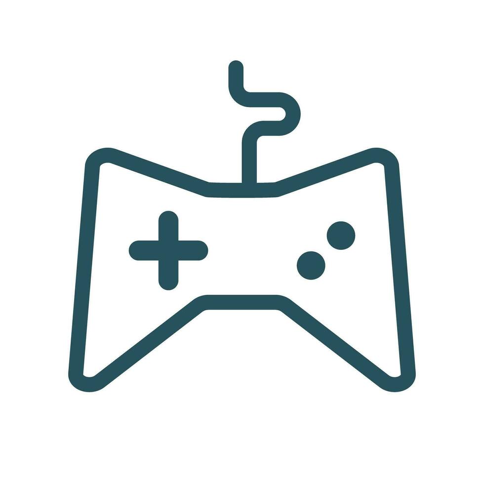 Corded game controller. Game symbol. Vector. vector