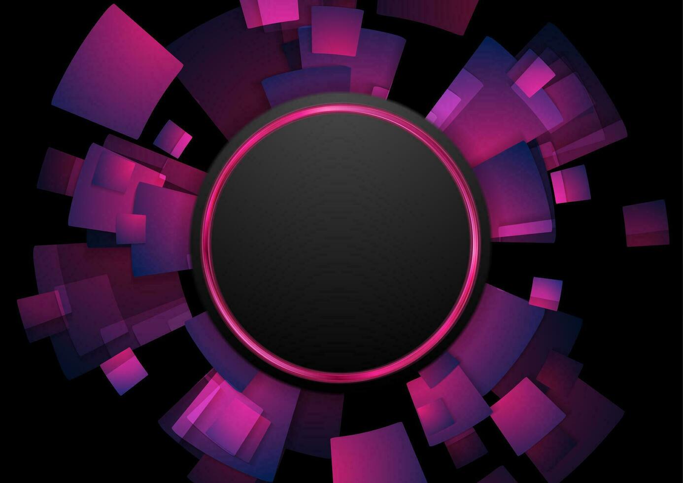 Purple violet circular technology futuristic abstract background vector