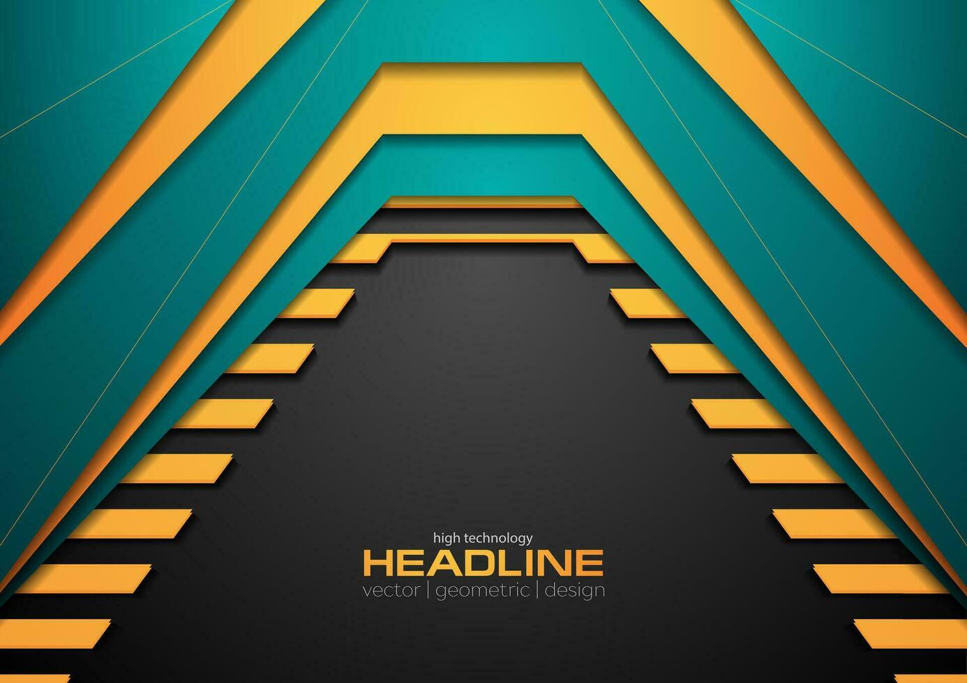Abstract bright corporate tech vector art background