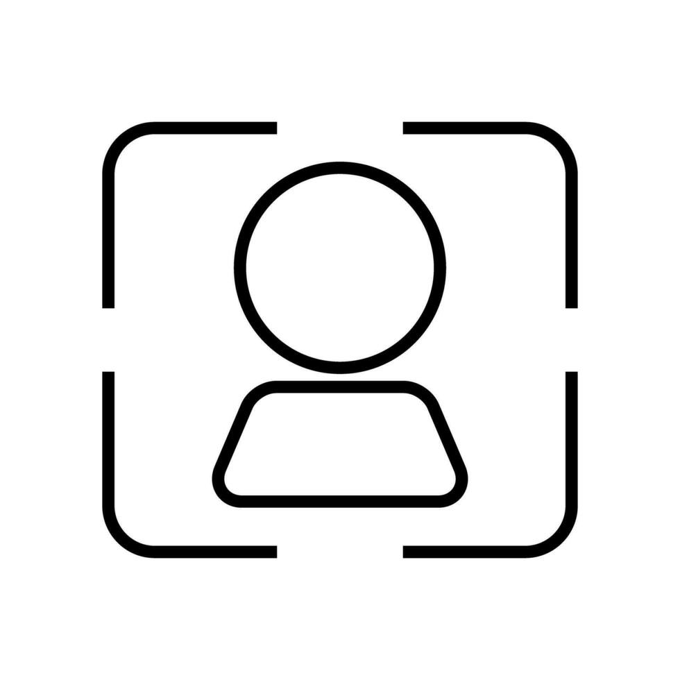 Biometric icon. Detection icon. Vector. vector