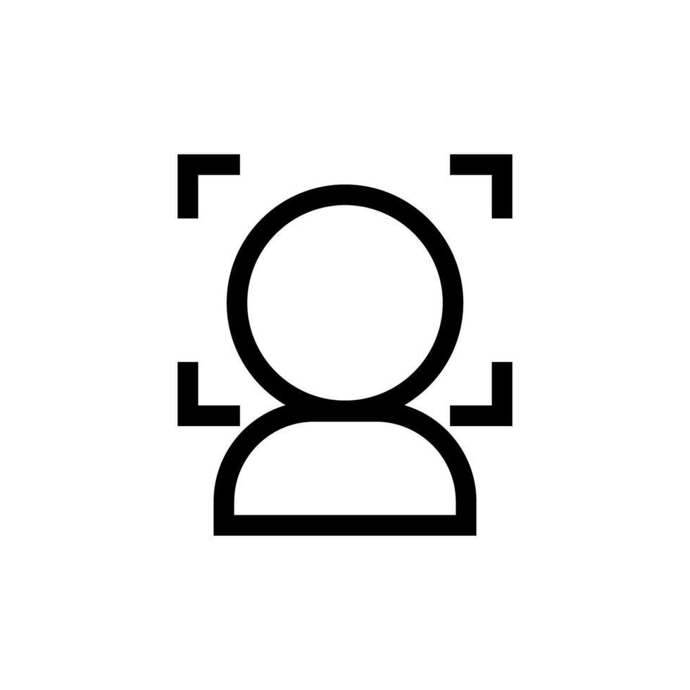 Facial recognition system icon. Vector. 26531247 Vector Art at Vecteezy