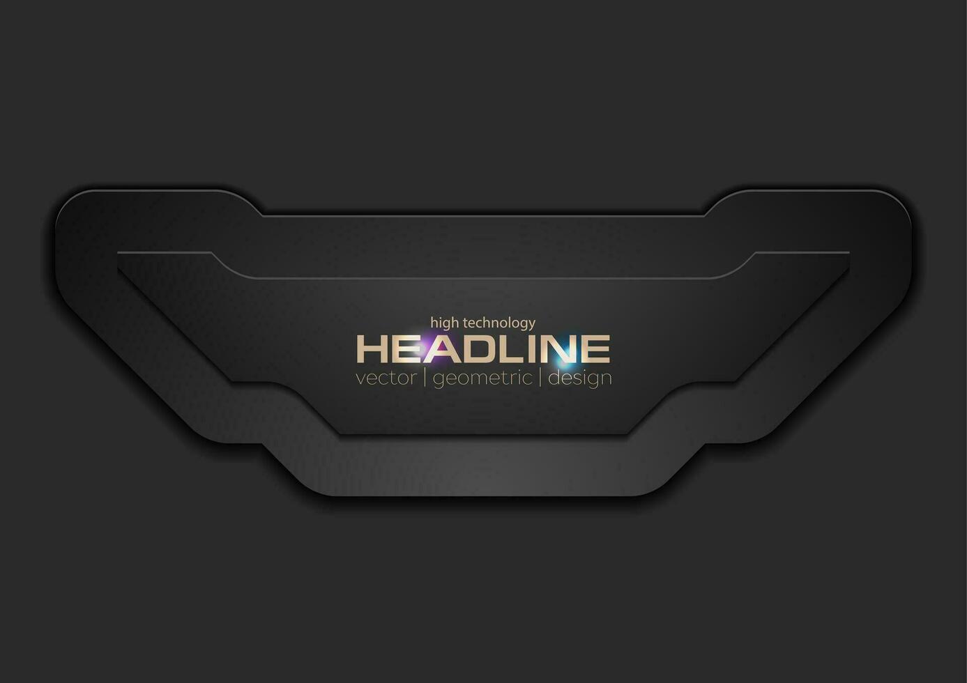 Black technology concept abstract vector background