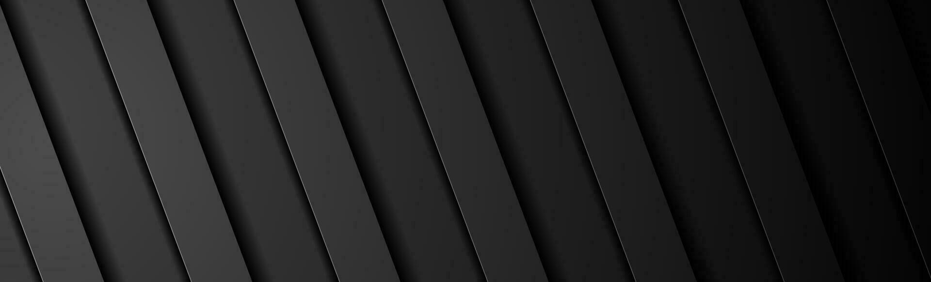 Black abstract technology background banner vector