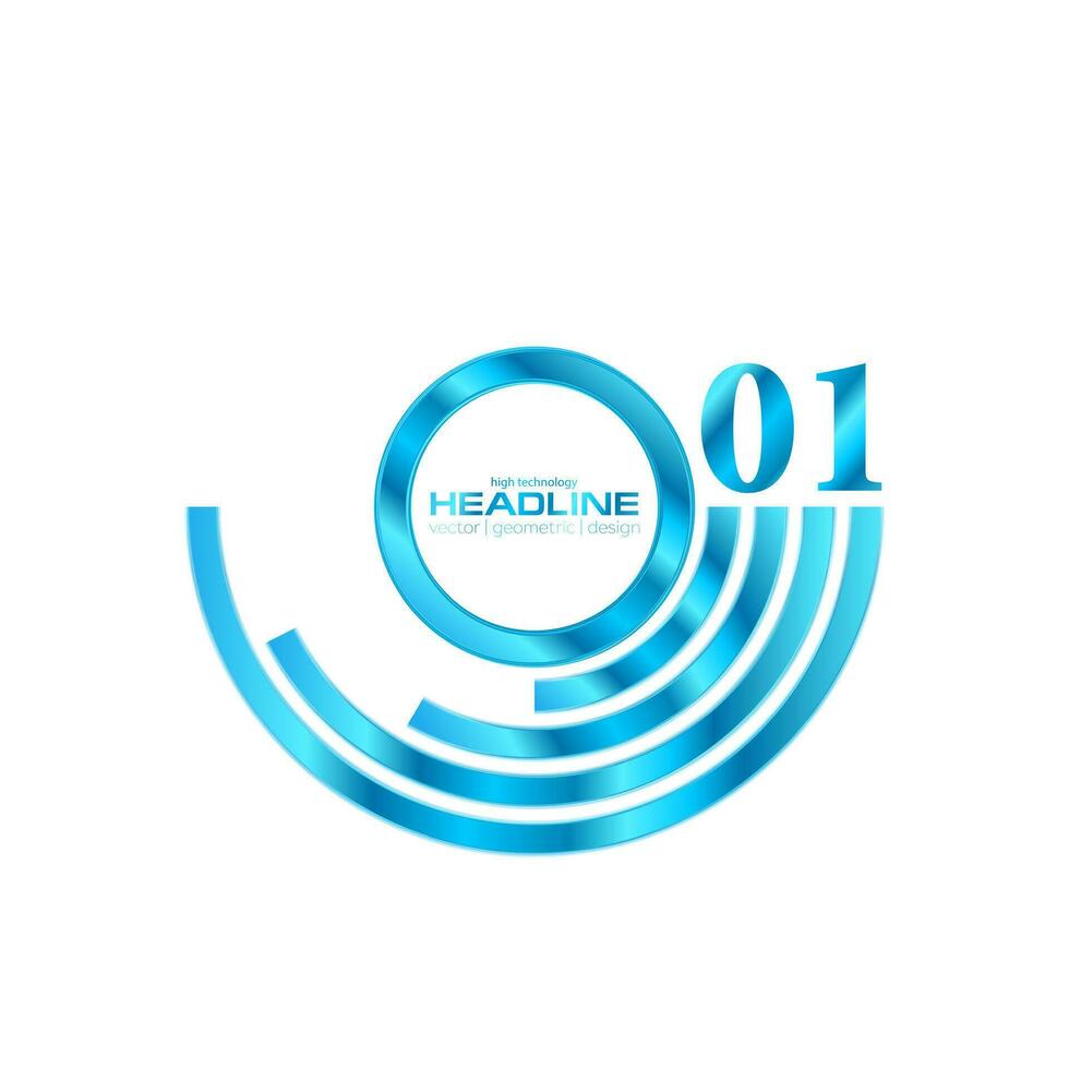 Abstract bright blue branding logo background vector