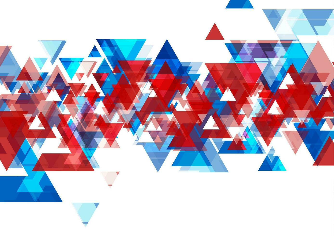 Abstract bright tech geometric low poly vector background