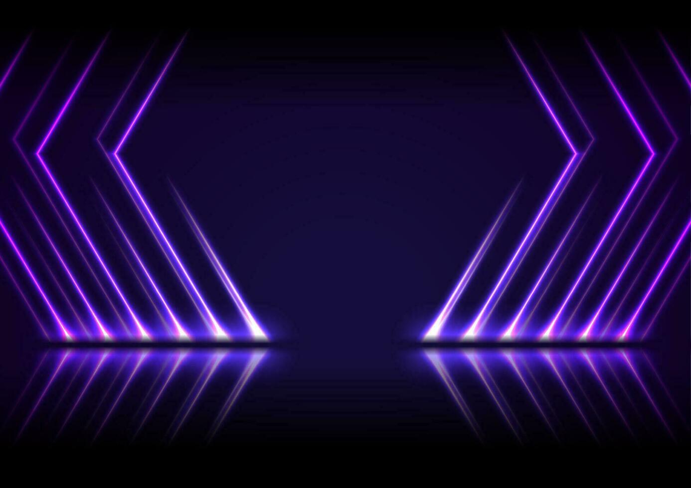 Ultraviolet neon laser lines technology modern background vector