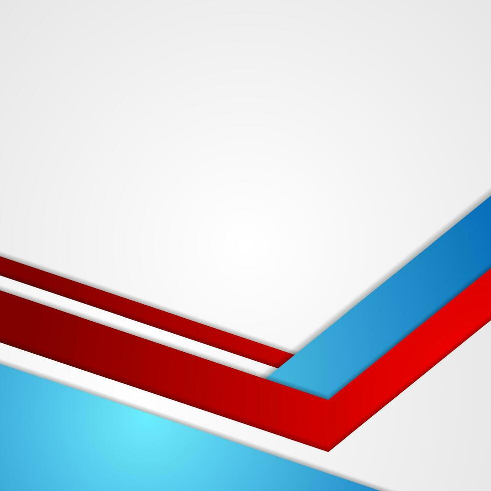 Red and blue abstract minimal corporate background vector
