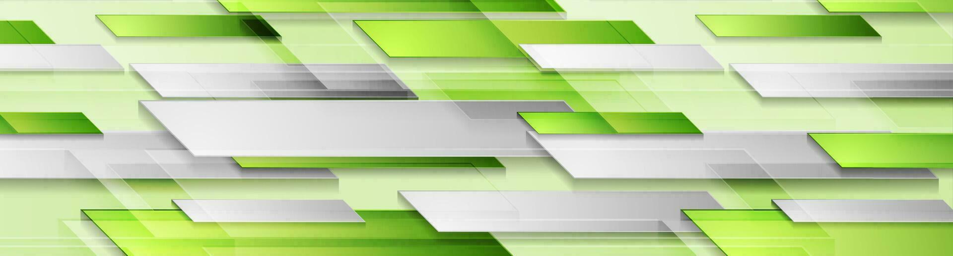 Bright shiny green technology geometric abstract background vector