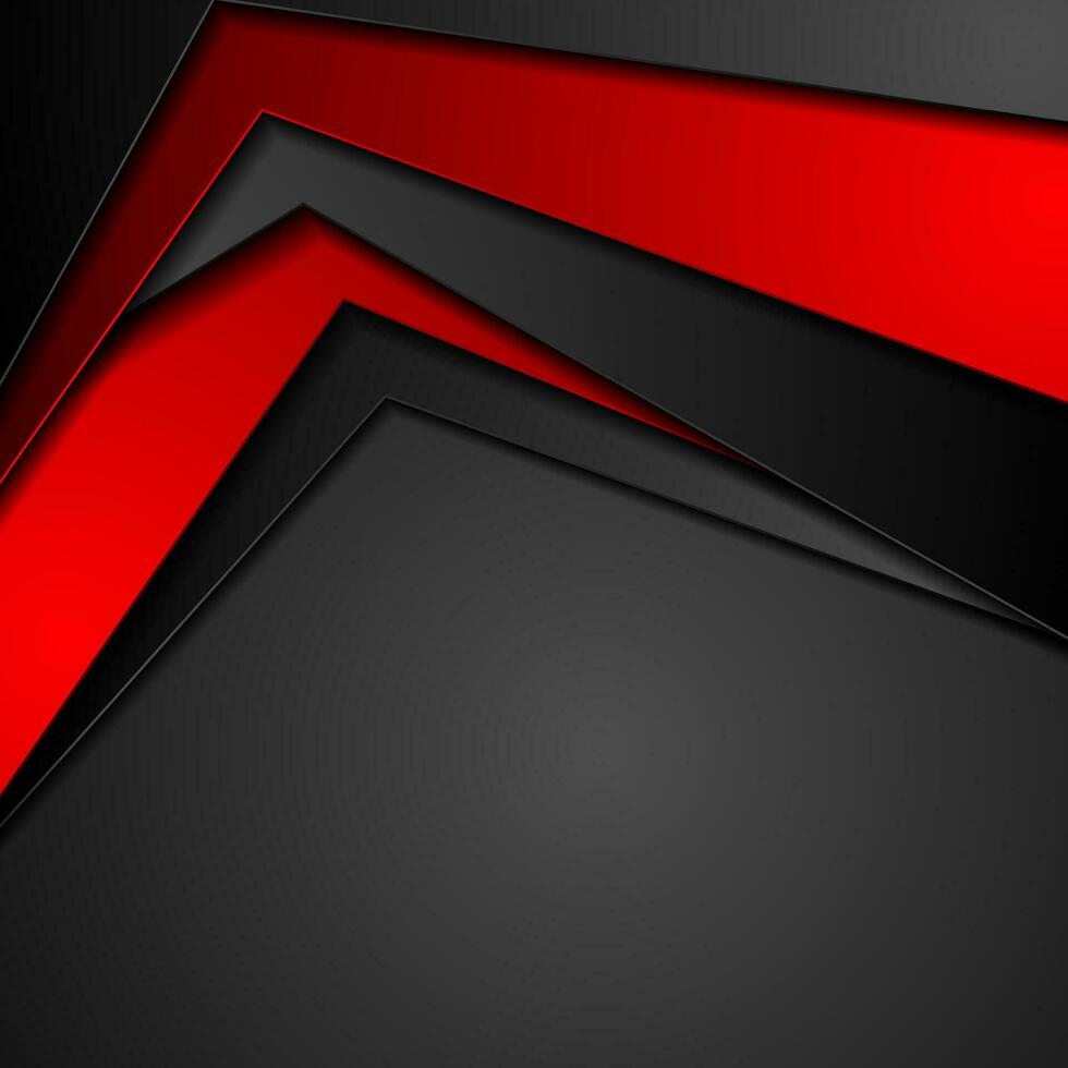 Red and black tech corporate abstract background vector