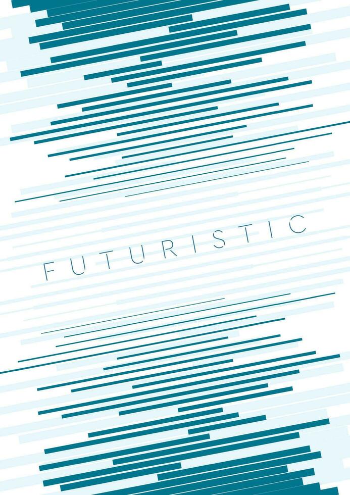 Blue lines abstract futuristic tech background vector