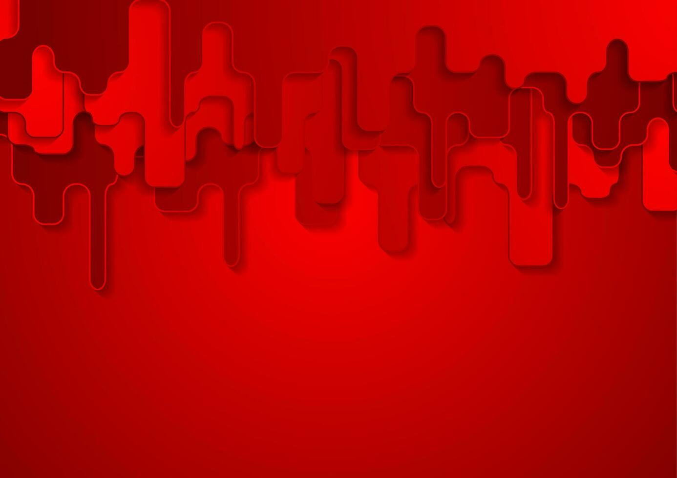 Bright red geometric abstract background vector
