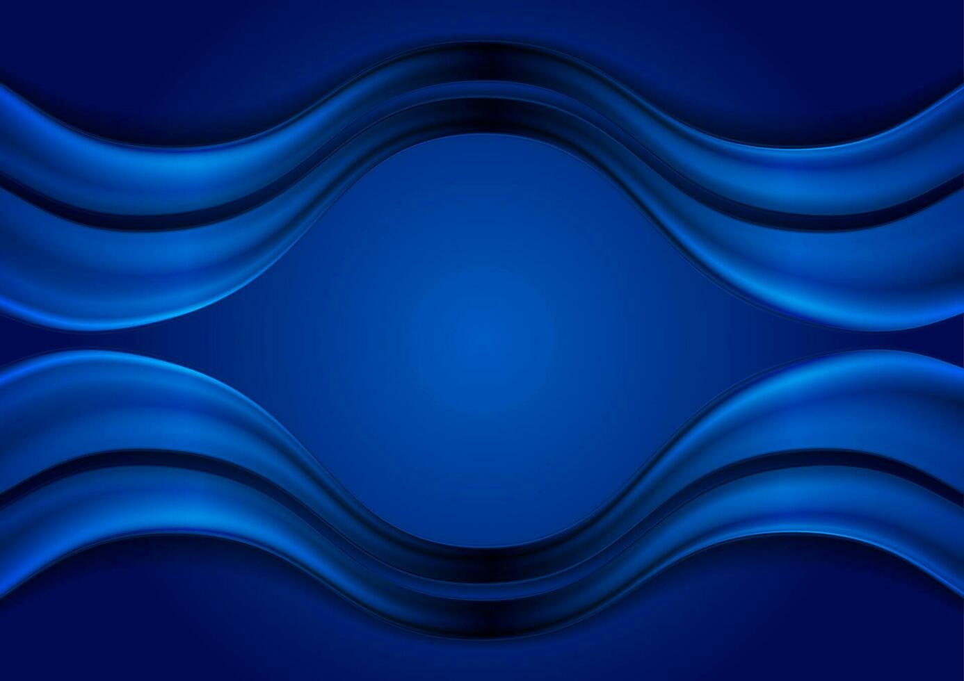 Dark blue abstract smooth wavy vector background