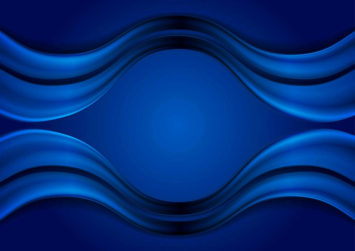 Dark blue abstract smooth wavy vector background