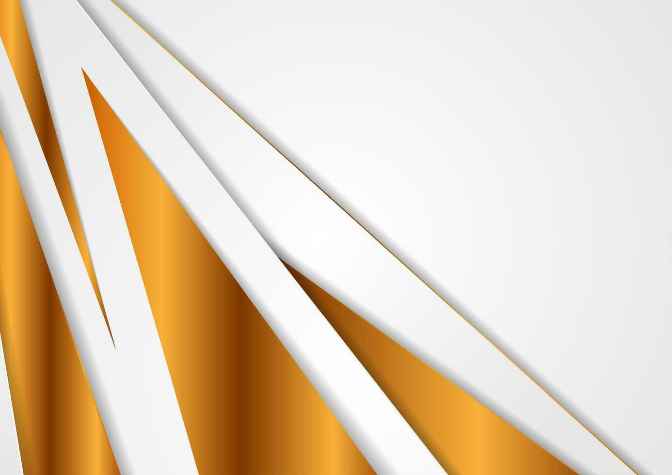 Grey corporate abstract background with bronze lines vector