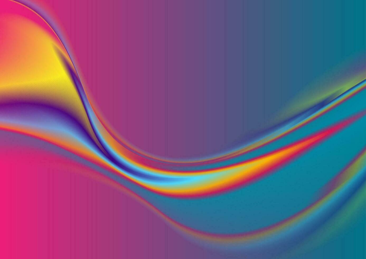 Colorful flowing liquid thermal waves abstract background vector