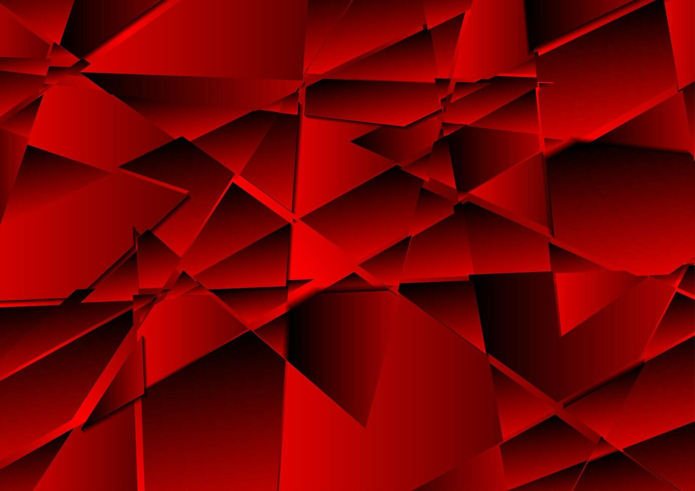 Dark red abstract low poly geometric background vector