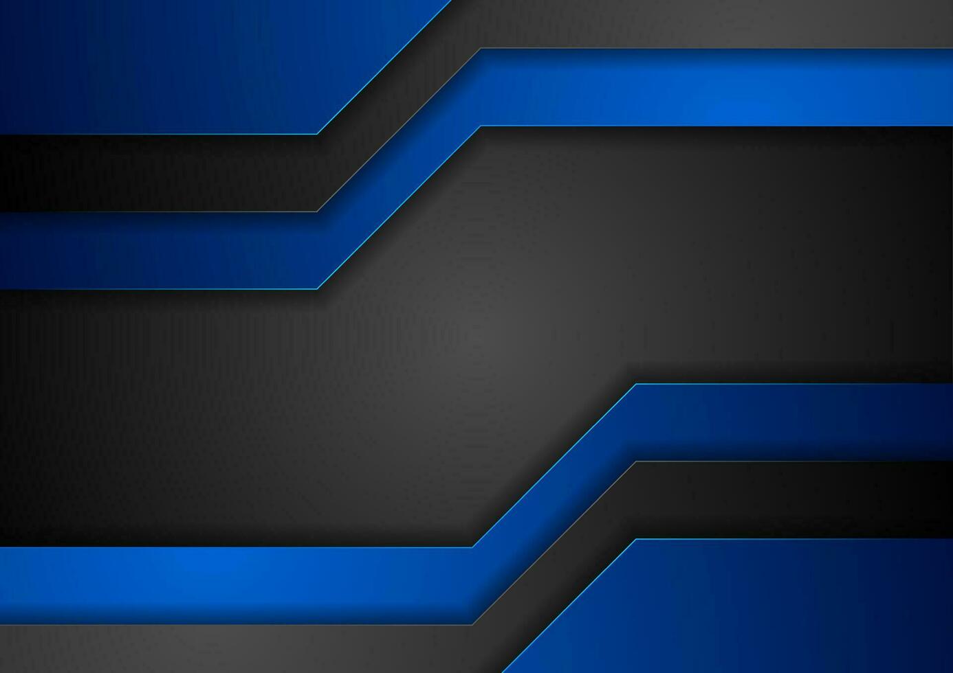 Dark blue and black abstract corporate background vector