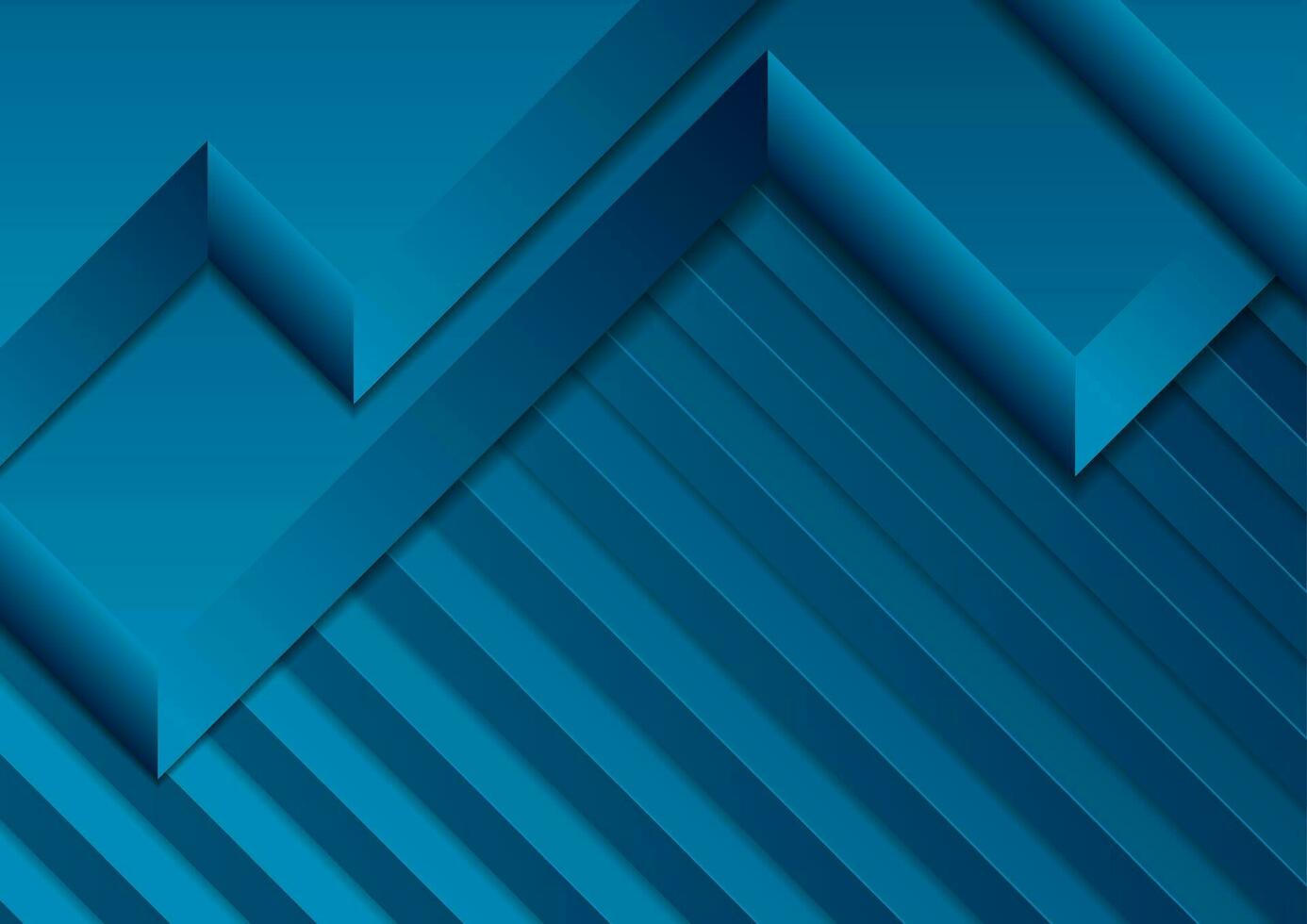Dark blue 3d abstract geometry vector background