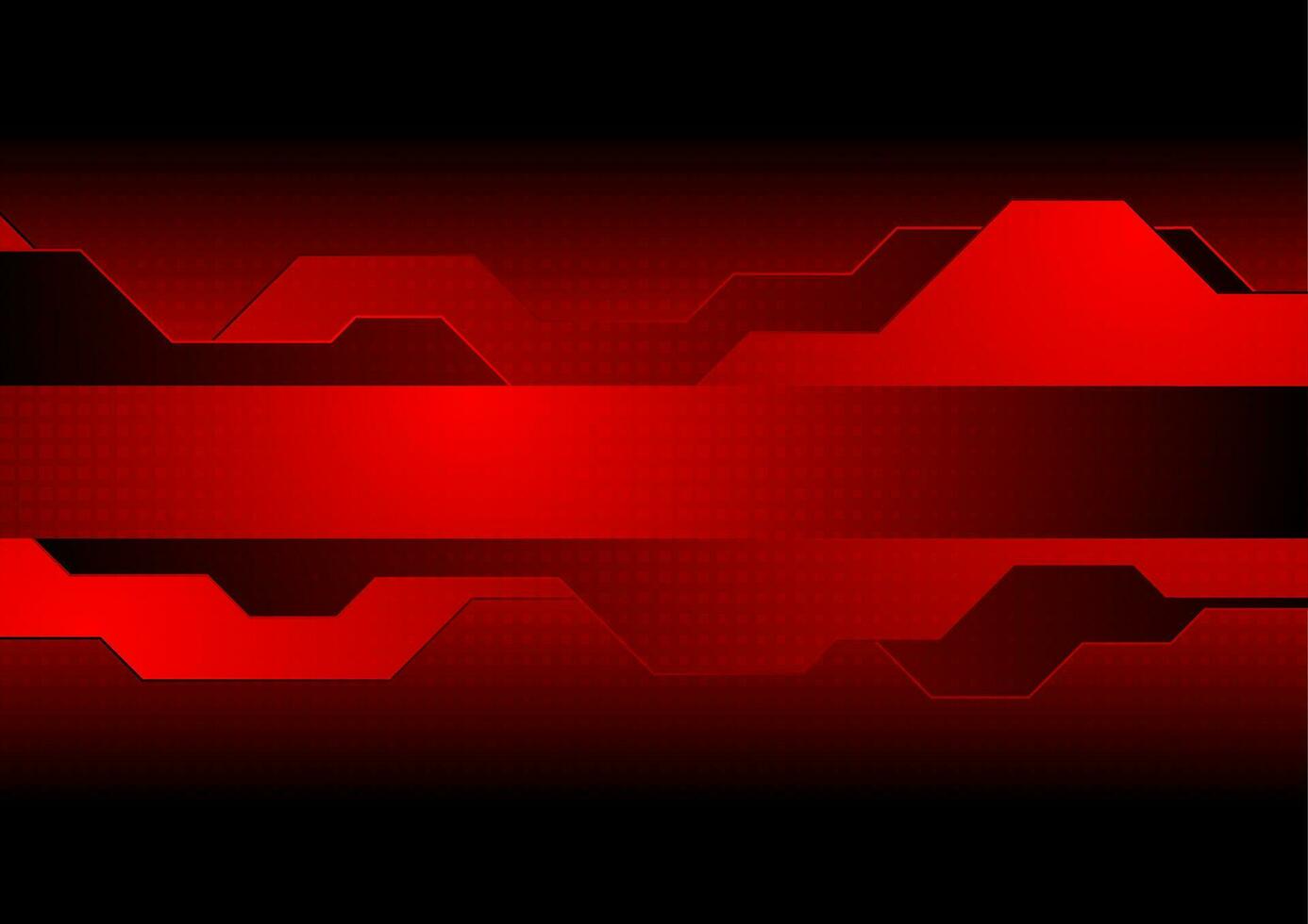 Dark red tech geometric abstract vector background