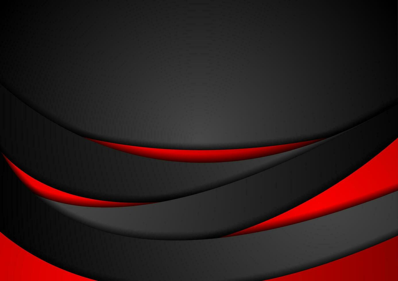Red and black abstract wavy corporate background vector